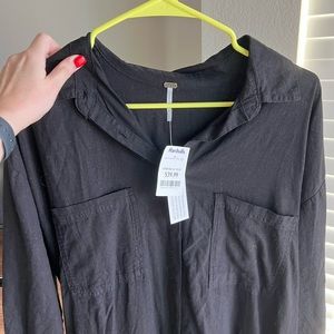 NEW Black Button-Down Dress